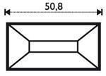 Facette Straight 25,4 x 50,8 mm
