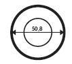Facette Kreis 50,8 mm