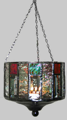 Arabian Candlelight red/clear structured with bevels