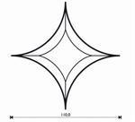 Facette Stern 108,0 x 108,0 mm